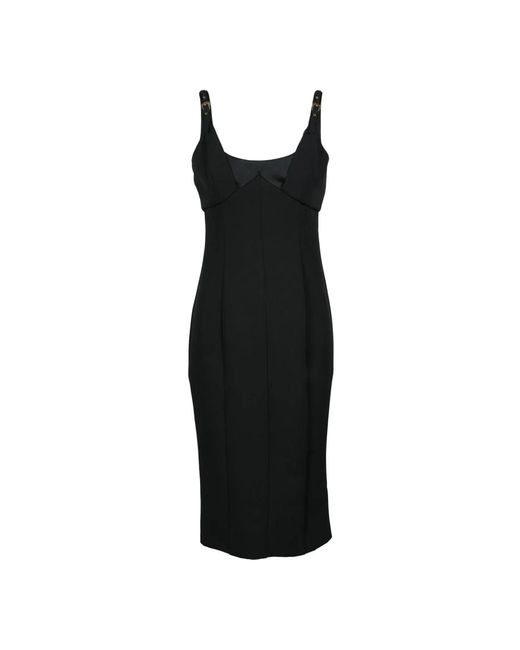 Midi Dresses Versace Jeans Couture de color Black