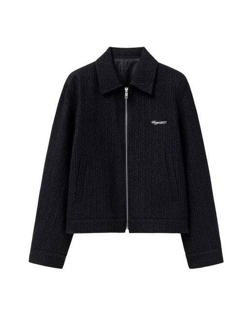 Wooyoungmi Black Bomber Jackets for men