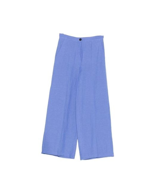 Marella Blue Wide Trousers