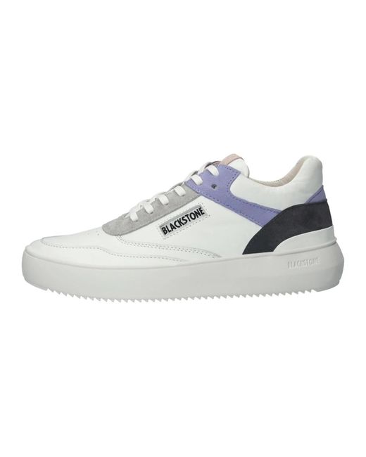 Blackstone Blue Daphne - white periwinkle - sneaker (mid)