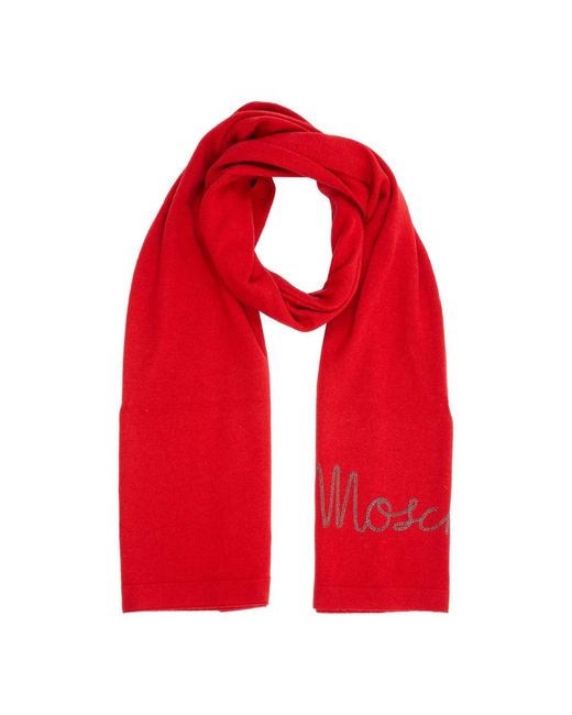 Moschino Red Winter Scarves