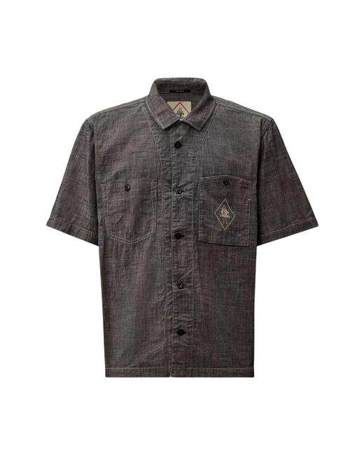 C P Company Gray Short Sleeve Shirts for men