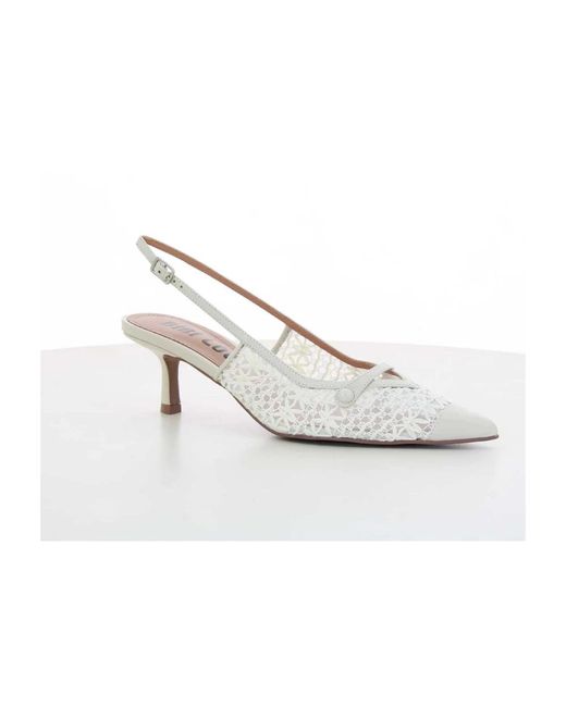 Bibi Lou White Pumps