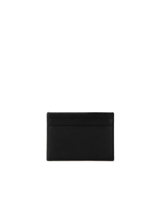 Bally Black Card Holder With Logo for men