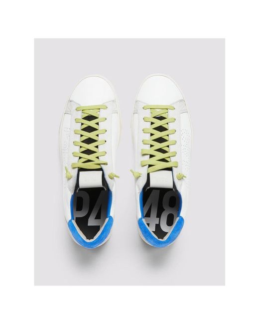 P448 White Sneakers for men