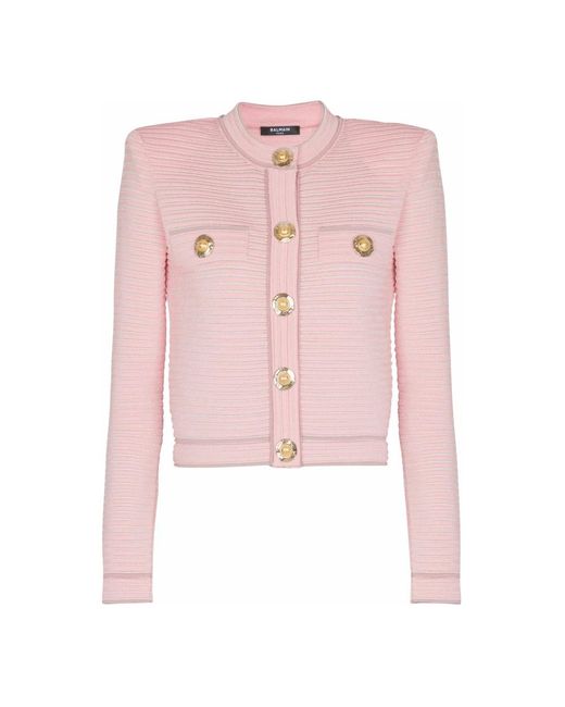Cardigans Balmain de color Pink