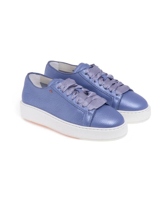 Santoni Blue Sneakers
