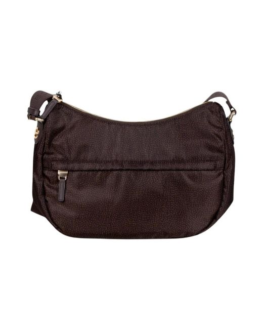 Borbonese Purple Schultertasche