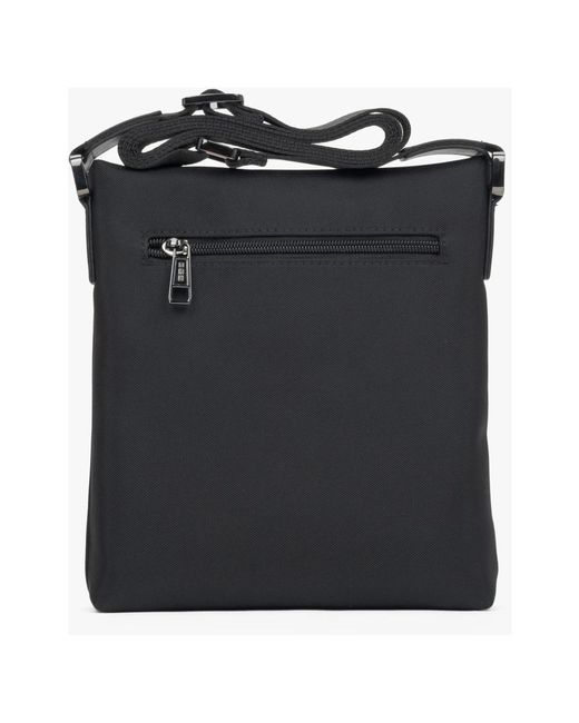 ESTRO Black Cross Body Messenger for men