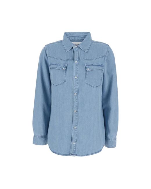 Ba&sh Blue Camisa Adali Denim