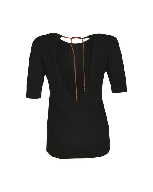 Plan C Sweaters Zwart in het Black