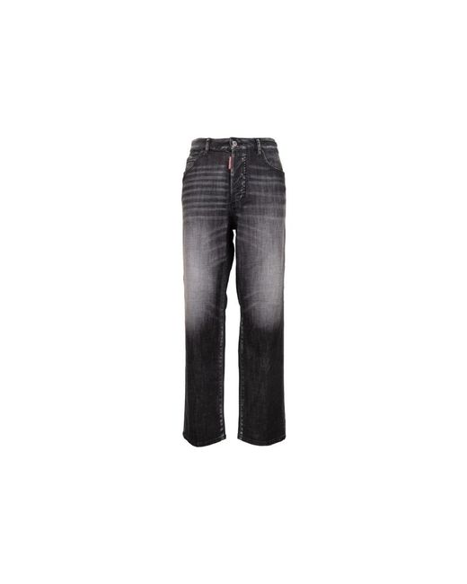 DSquared² Gray Straight Jeans