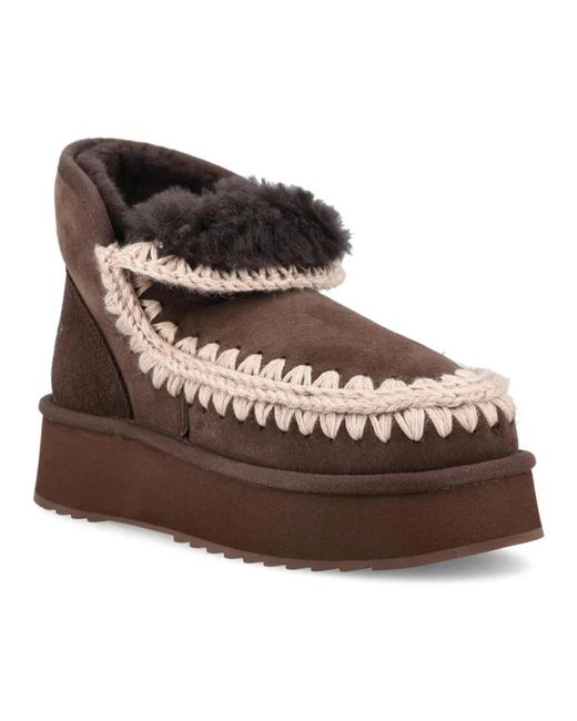 Mou Mini Eskimo Platform Boot in het Brown
