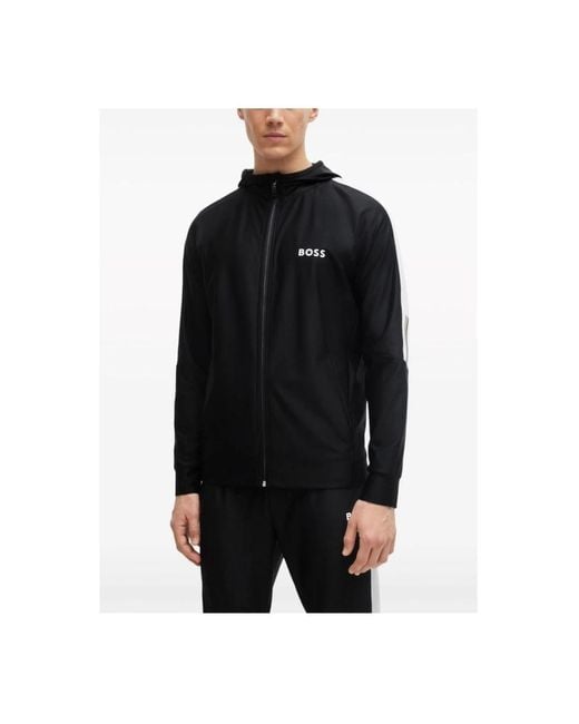 HUGO Black Zip-Throughs for men