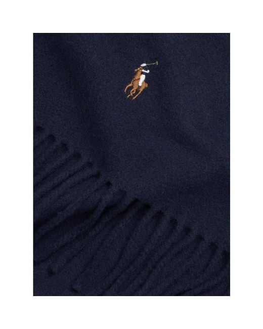 Ralph Lauren Blue Winter Scarves for men