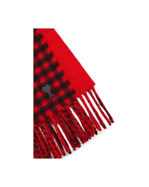 AMI Red Winter Scarves