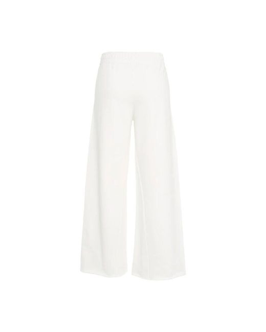 Wide Trousers 8pm de color White