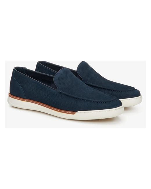 ESTRO Blue Loafers for men