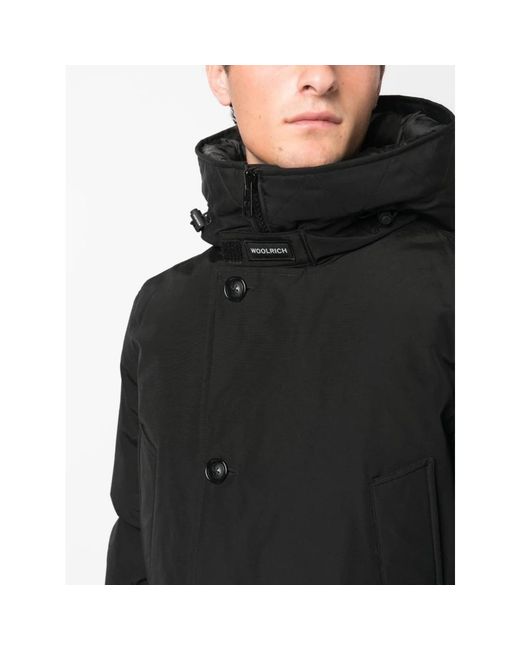 Woolrich Black Winter Jackets for men