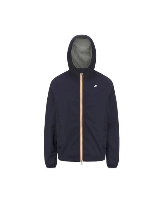 K-Way Blue Rain Jackets for men