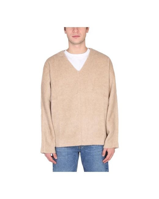 Séfr Natural V-Neck Knitwear for men
