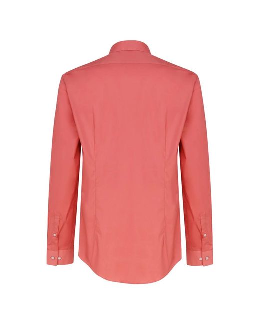 Calvin Klein Baumwolle elastan hemden in Pink für Herren