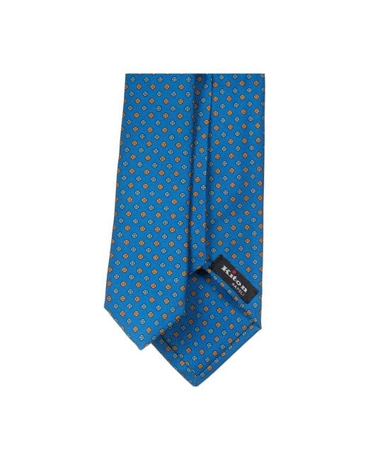 Ties Kiton de hombre de color Blue