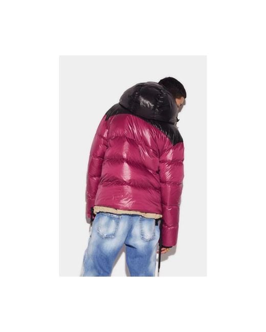 DSquared² Red Winter Jackets for men