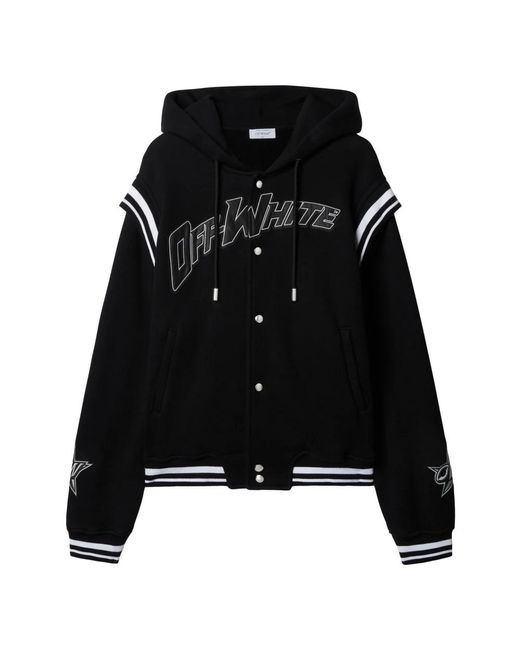 Light Jackets di Off-White c/o Virgil Abloh in Black da Uomo