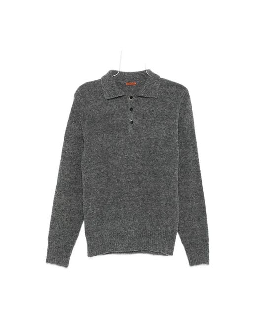 Barena Gray Round-Neck Knitwear for men