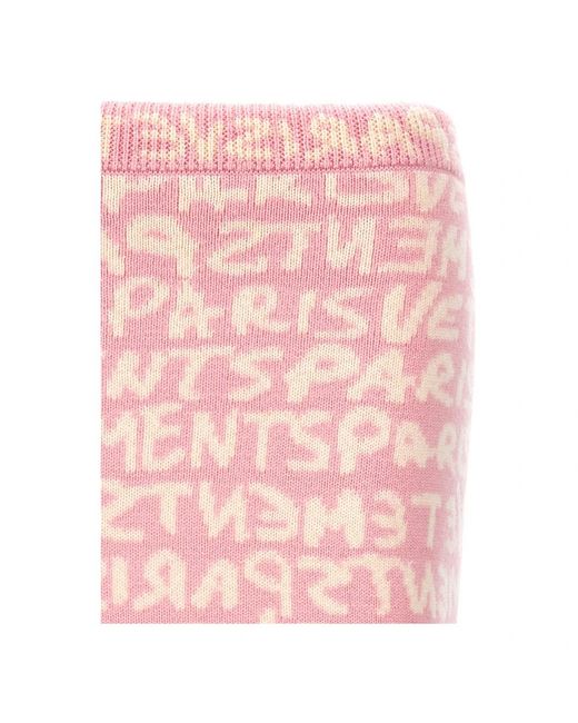 Vetements Pink Short Skirts