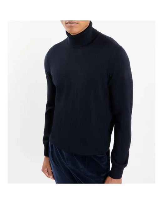 Fay Blue Turtlenecks for men