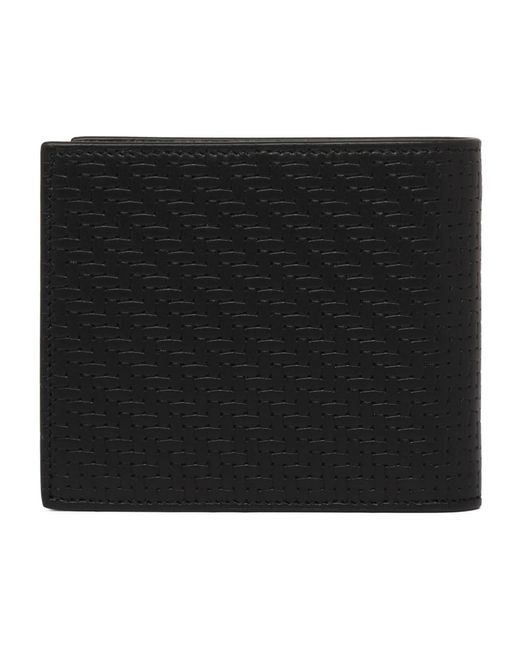 Givenchy Schwarze Leder-Faltbrieftasche in Black für Herren