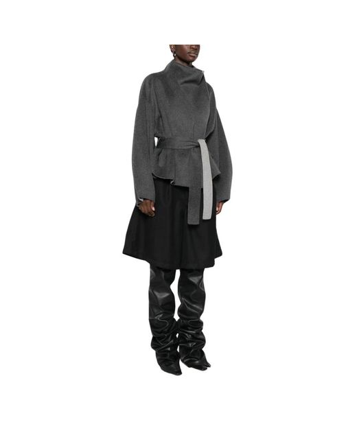 Frankie Shop Black Belted Coats