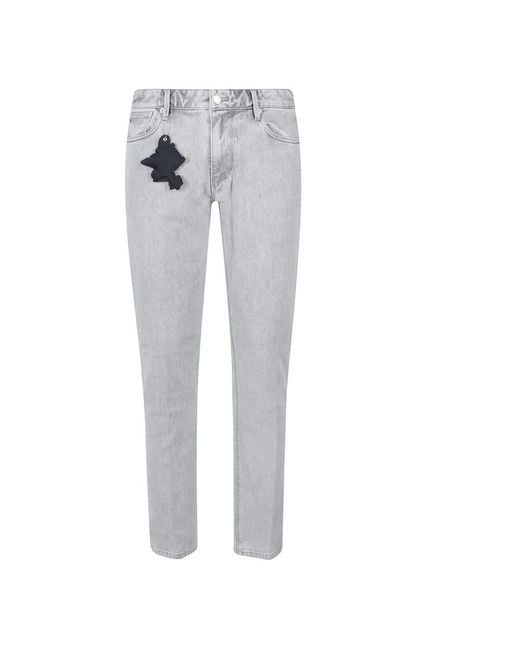 Emporio Armani Klassische Denim Jeans Mit Fünf Taschen in Gray für Herren