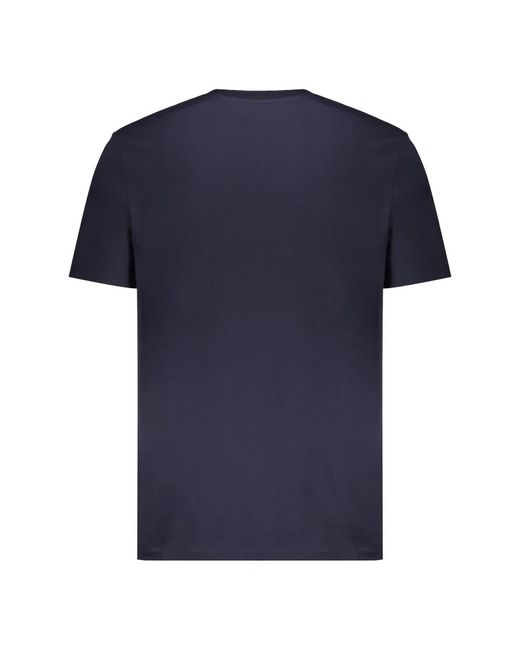 Balmain Tops ,Blauw ,Katoen Short Sleeve Cotton T-Shirt in het Blue voor heren