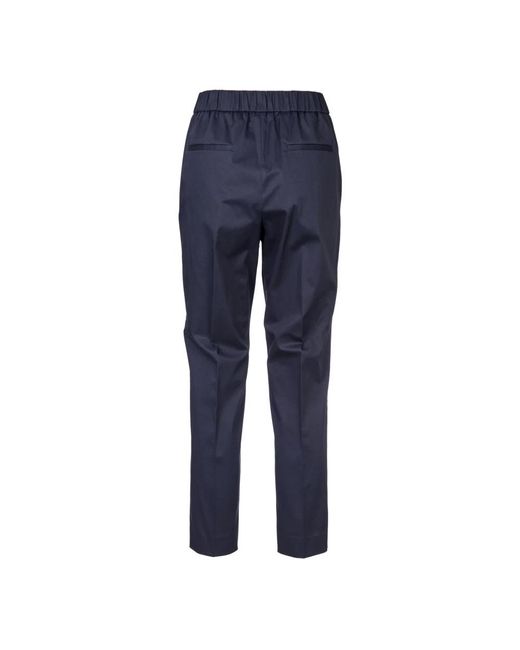 Peserico Blue Slim-Fit Trousers