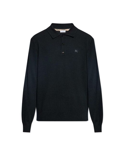 Burberry Blue Cashmere Knitwear for men