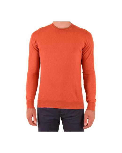 Round-Neck Knitwear Drumohr de hombre de color Red