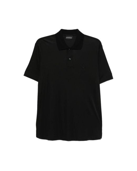 Emporio Armani Men's Black Polo Shirts