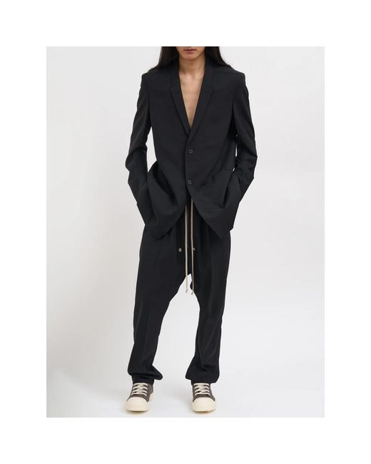 Rick Owens Black Slim-Fit Trousers for men