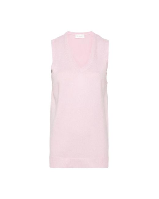 V-Neck Knitwear Sportmax de color Pink