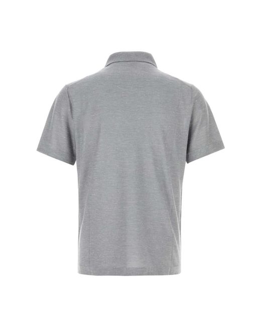 Brioni Gray Polo Shirts for men