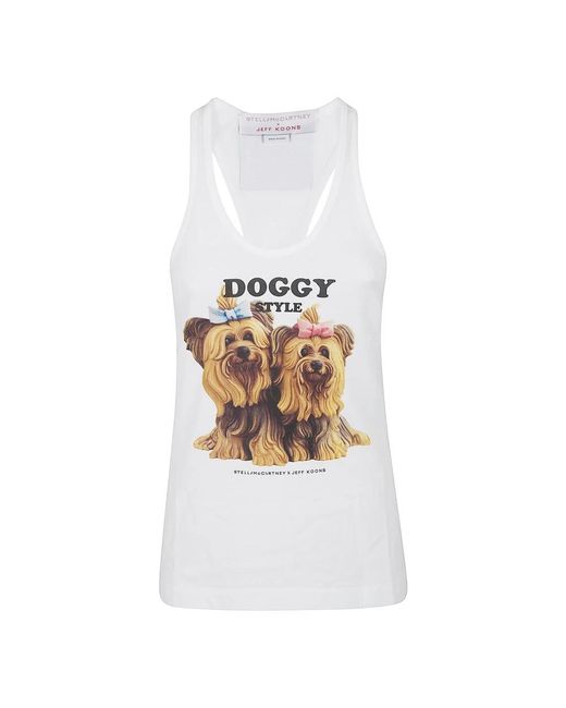 Stella McCartney White Sleeveless Tops