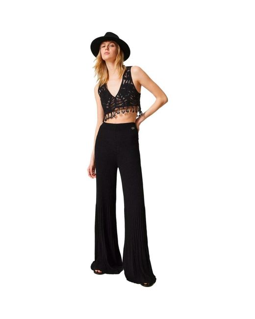 Sleeveless Tops Twinset de color Black