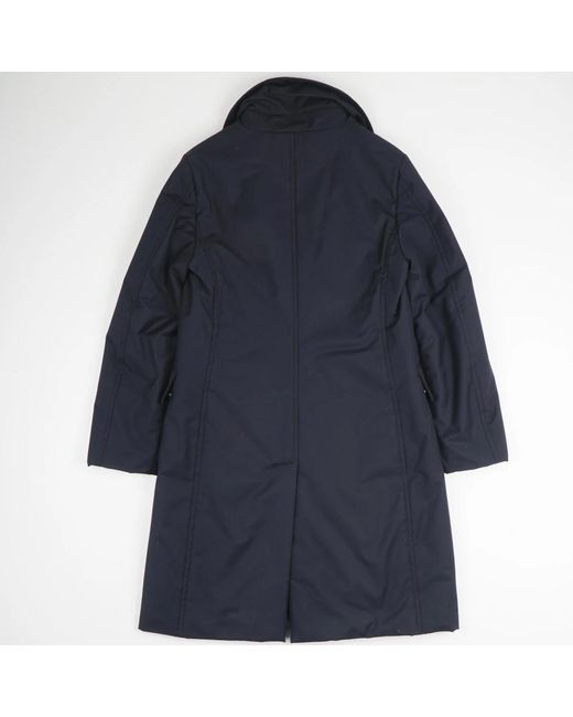 Moorer Blue Single-Breasted Coats
