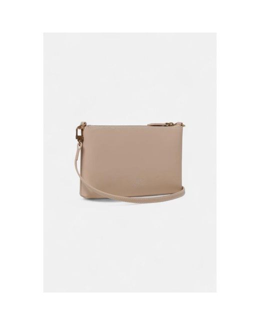 Pinko Natural Flache Horizontale Mini Umhängetasche