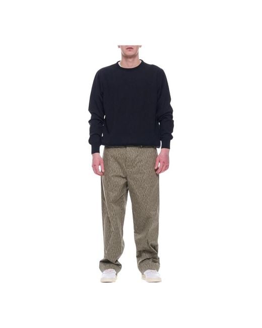 Nine:inthe:morning Gray Straight Trousers for men
