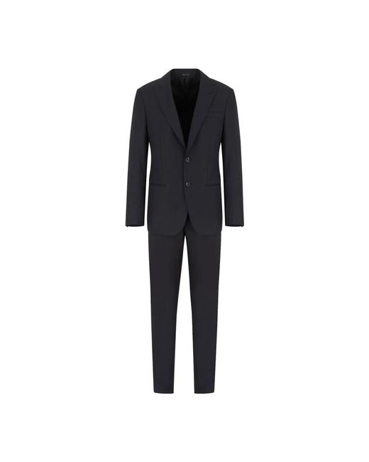 Giorgio Armani Black Single Breasted Suits for men