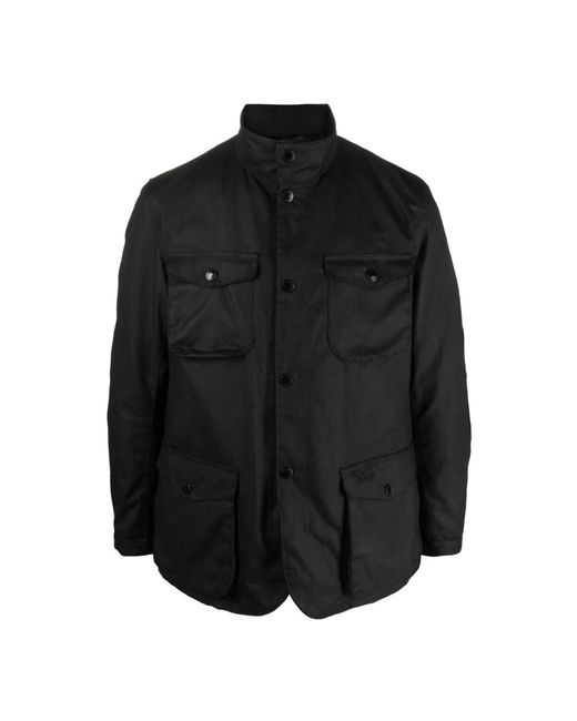 Barbour Jassen ,Zwart ,Katoen Gewaxt Katoen Ogston Jas in het Black voor heren